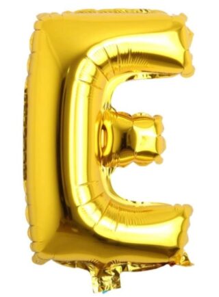 Letra E - Dorado 16"