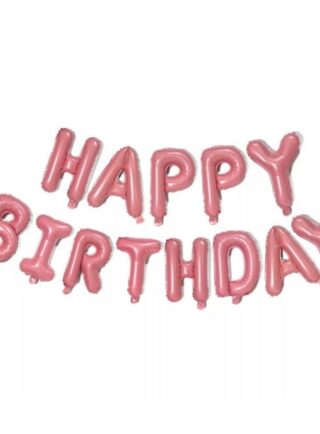 HBD Letra x Letra Rosa