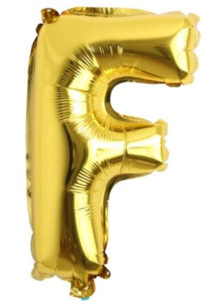 Letra F - Dorado 16"