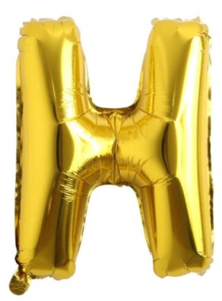 Letra H - Dorado 16"