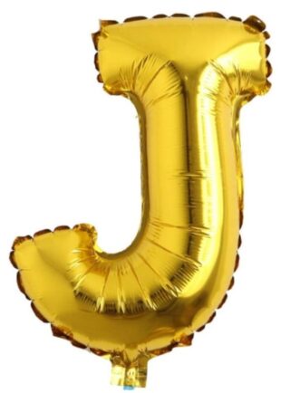Letra J - Dorado 16"