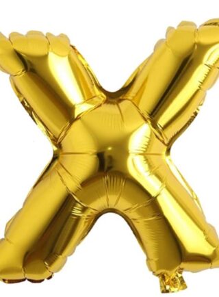 Letra X - Dorado 16"