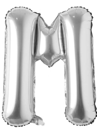 Letra M - Plata 16"