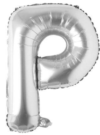 Letra P - Plata 16"