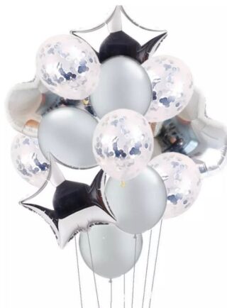 Combo Globos Plata