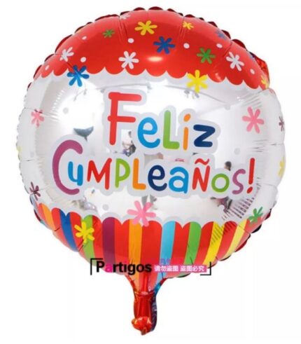 Feliz Cumpleaños 18" Rojo