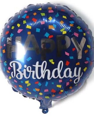 HBD Azul Marino 18"