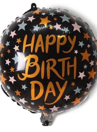 HBD Negro Dorado 18"