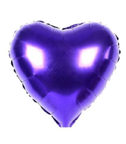 Corazón Morado 18"