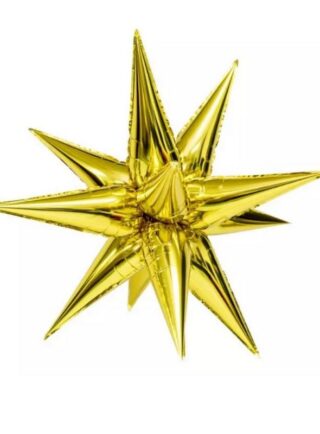 Estrella 3D 40" Dorada