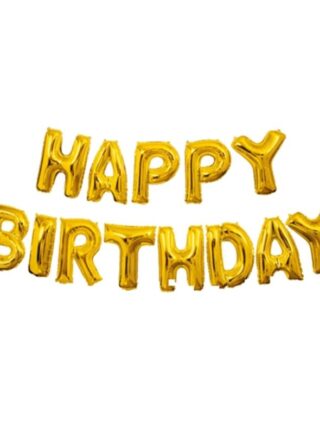HBD Letra x Letra Dorado