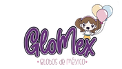 logo marca glomex globos latex