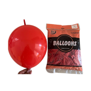 globo látex balloons 12" rojo bipolo