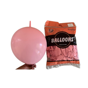 globo látex balloons 12" rosa bebe bipolo